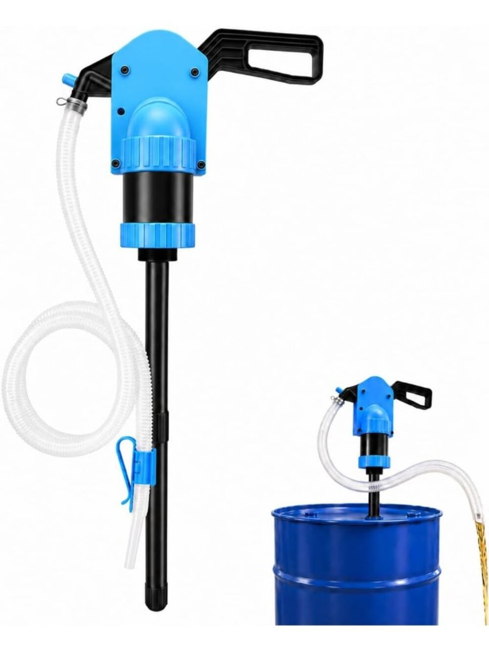 Manual Lever Action Drum Pump for DEF, Antifreeze & Gas - 500ml/Stroke, 55